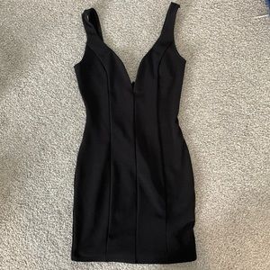 Windsor low v mini dress